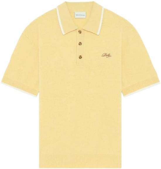 26SS 드롤드무슈 폴로 티셔츠 JPO194WO007LYL YELLOW