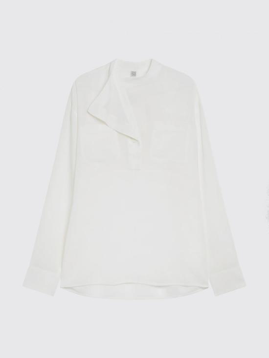 26SS 토템 셔츠 262WRT0675FB0480 106 White - TOTEME