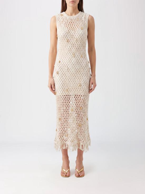 26SS 심카이 롱 원피스 2261226K SANDMULTI White