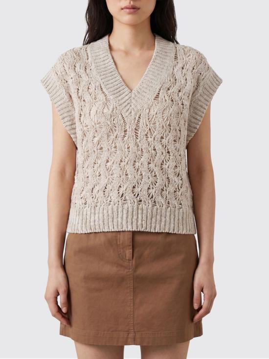 26SS 브루넬로 쿠치넬리 스웨터 MEA371112 CLY85 Beige