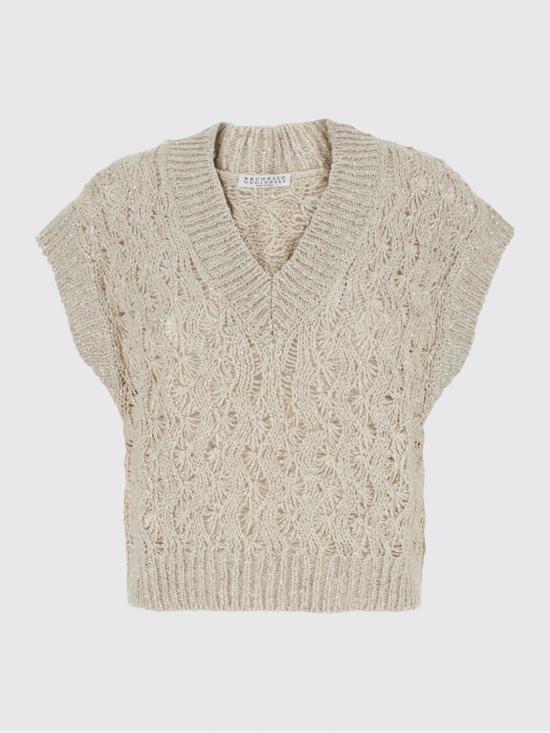 26SS 브루넬로 쿠치넬리 스웨터 MEA371112 CLY85 Beige - BRUNELLO CUCINELLI