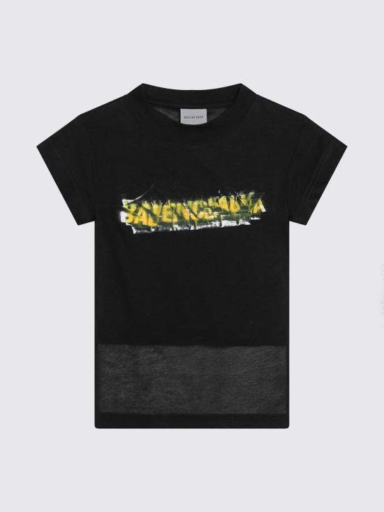 26SS 발렌시아가 반팔 티셔츠 871744TUVI7 1000 Black - BALENCIAGA