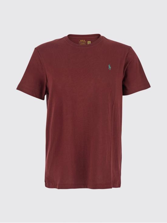 26SS 폴로 랄프로렌 포니로고 자수 반팔 티셔츠 710671438 424 Burgundy - POLO RALPH LAUREN