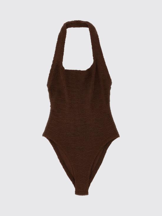 26SS 훈자 지 원피스 수영복 SANDYSWIM METALLICCHOCOLATE Brown - HUNZA G
