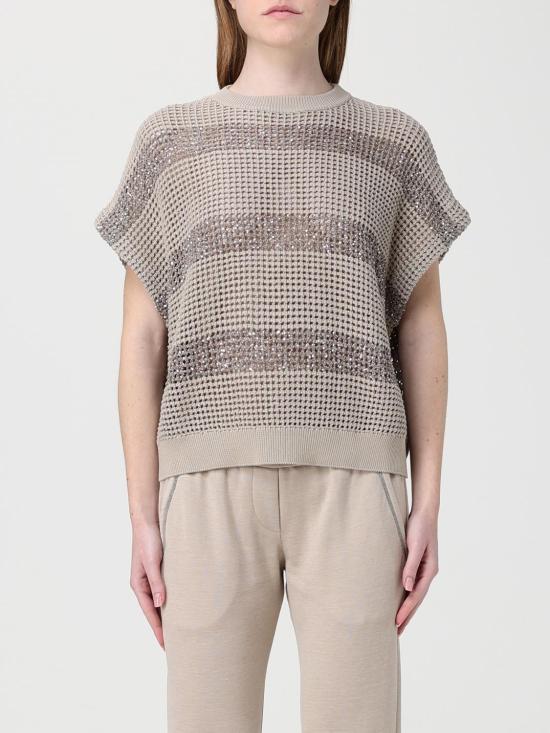 26SS 브루넬로 쿠치넬리 스웨터 M58772820 CKH72 Sand