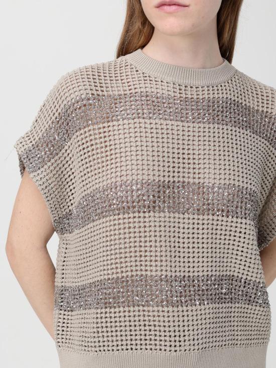 26SS 브루넬로 쿠치넬리 스웨터 M58772820 CKH72 Sand - BRUNELLO CUCINELLI