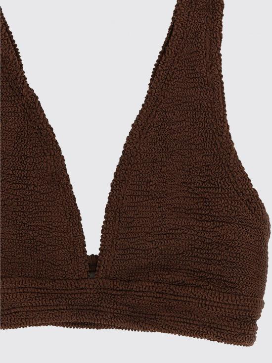 26SS 훈자 지 원피스 수영복 ANGELBIKINI METALLICCHOCOLATE Brown - HUNZA G