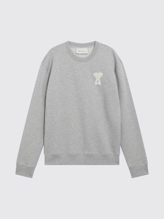 26SS 아미 긴팔 티셔츠 USW787U730 A161 Grey - AMI