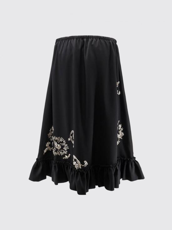 26SS 드리스 반 노튼 스커트 2610108993078 900 Black - DRIES VAN NOTEN