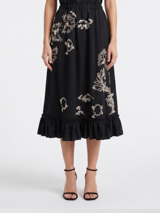 26SS 드리스 반 노튼 스커트 2610108993078 900 Black