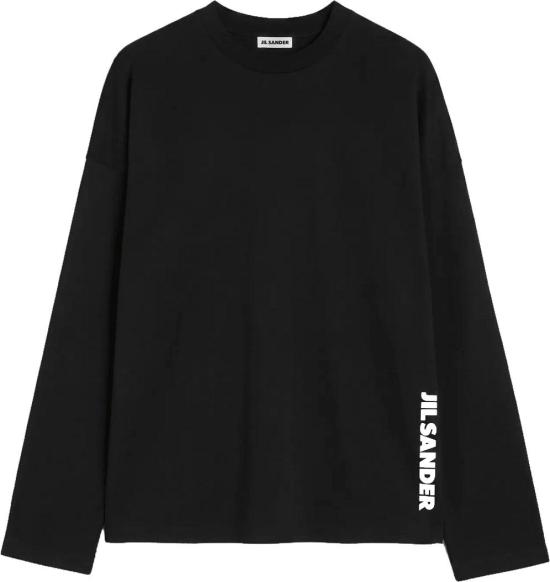 26FW 질샌더 긴팔 티셔츠 JILSANDERJ22GC0278J20348001LOGOPRINTLONGSLEEVETSHIRTLONGSLEEVETSHIRTSBLACK