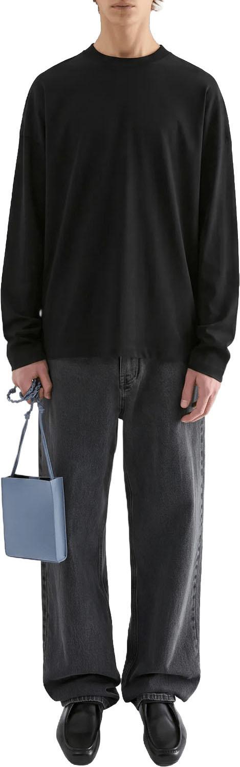 26FW 질샌더 긴팔 티셔츠 JILSANDERJ22GC0278J20348001LOGOPRINTLONGSLEEVETSHIRTLONGSLEEVETSHIRTSBLACK - JIL SANDER