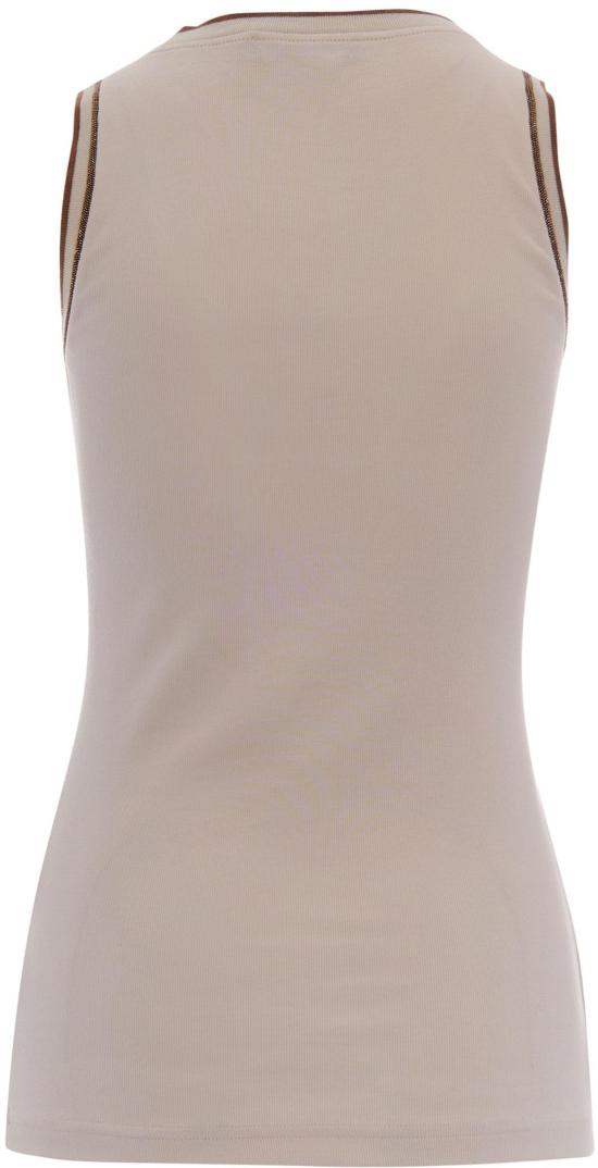 26SS 파비아나 필리피 민소매 티셔츠 8058036191744 BEIGE - FABIANA FILIPPI