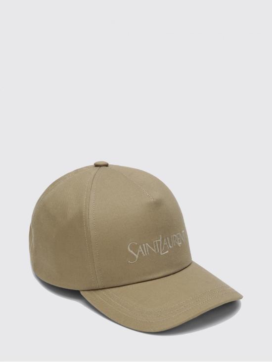 26SS 생로랑 개버딘 로고 자수 볼캡 778063D3YP19 9700 Beige