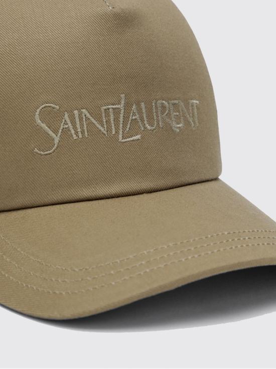 26SS 생로랑 개버딘 로고 자수 볼캡 778063D3YP19 9700 Beige - SAINT LAURENT