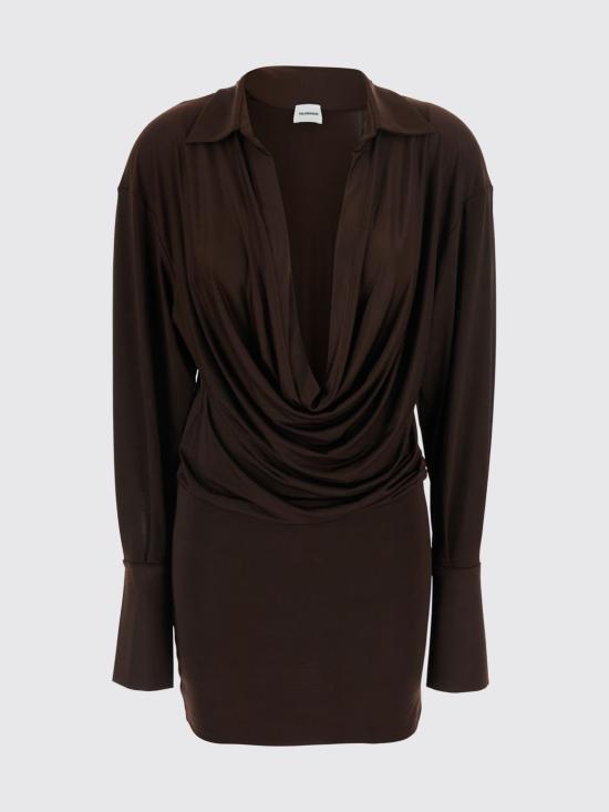 26SS 안다마네 미디 원피스 TM190107BTJP142DARKBR DARK Brown - ANDAMANE