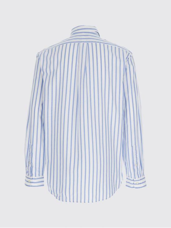 26SS 폴로 랄프로렌 커스텀핏 스트라이프 옥스포드 셔츠 710906622 001 White - POLO RALPH LAUREN