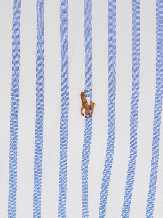26SS 폴로 랄프로렌 커스텀핏 스트라이프 옥스포드 셔츠 710906622 001 White - POLO RALPH LAUREN