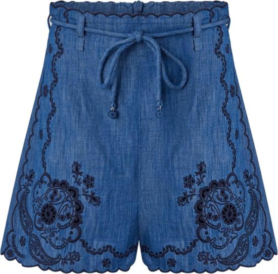 26FW 짐머만 숏팬츠 ASTERGEBORDUURDEDENIMSHORTS BLUE