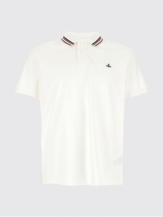 26SS 비비안웨스트우드 폴로 티셔츠 2H01000UJ00AU A401 White 1 - VIVIENNE WESTWOOD