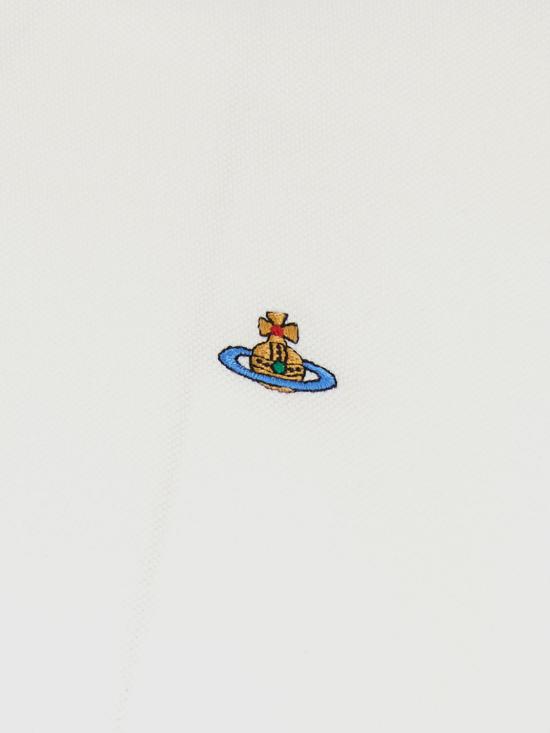 26SS 비비안웨스트우드 폴로 티셔츠 2H01000UJ00AU A401 White 1 - VIVIENNE WESTWOOD