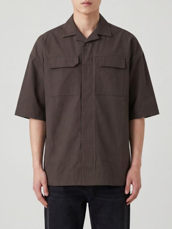26SS 릭 오웬스 셔츠 RU01F2298TE 78 Brown