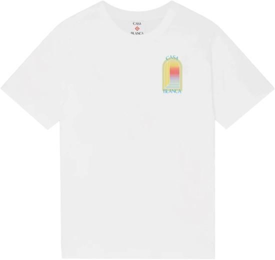26SS 카사블랑카 탑 LARCHECLASSICTSHIRTBRIGHTWHITEJERSEY