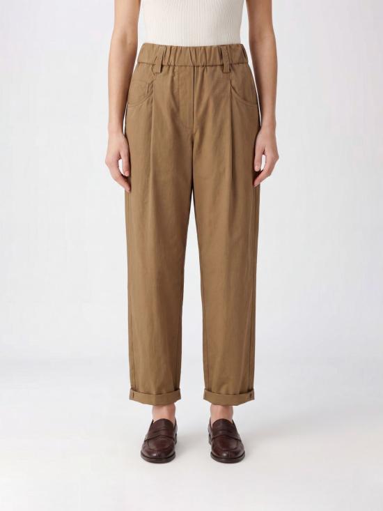 26SS 브루넬로 쿠치넬리 코튼 팬츠 M0H93P8907 C9266 Beige