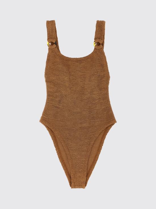 26SS 훈자 지 원피스 수영복 DOMINOSWIM METALLICCOCOA Beige - HUNZA G