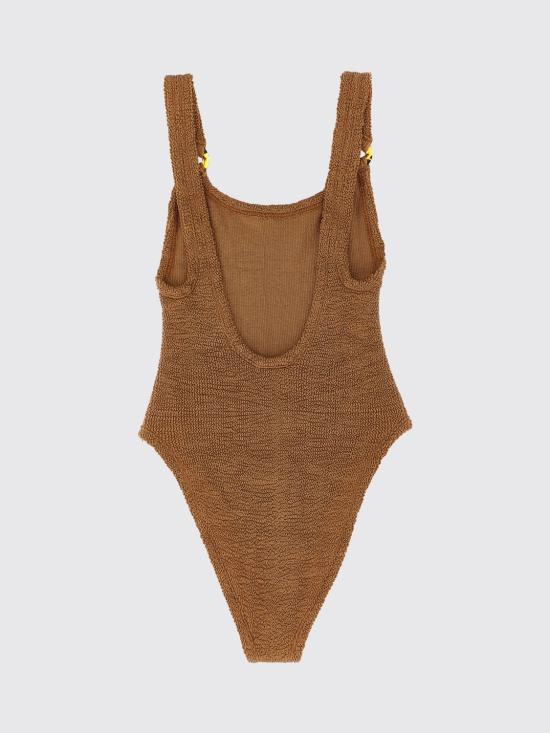 26SS 훈자 지 원피스 수영복 DOMINOSWIM METALLICCOCOA Beige - HUNZA G