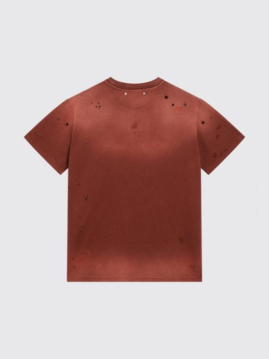 26SS 골든구스 반팔 티셔츠 GWP01220P002361 40225 Red - GOLDEN GOOSE