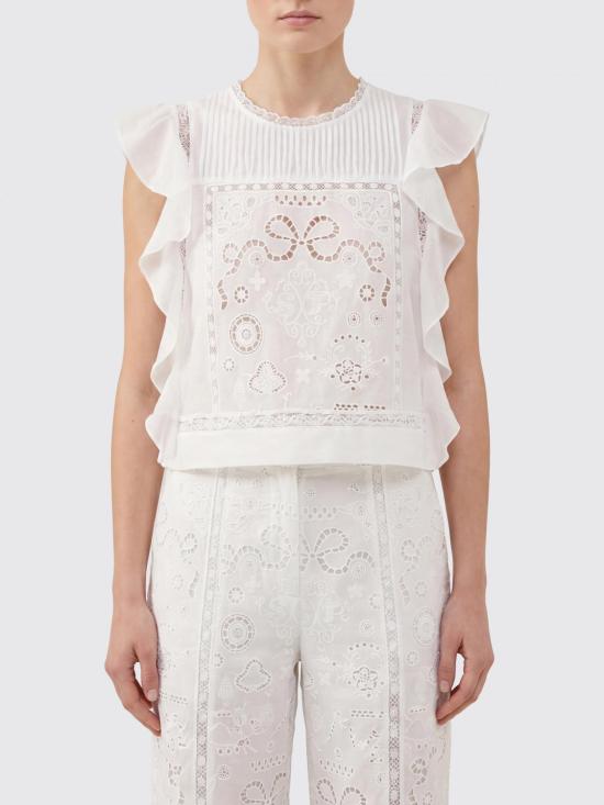 26SS 셀프 포트레이트 민소매 티셔츠 AC26008TW White