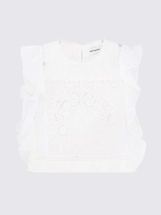 26SS 셀프 포트레이트 민소매 티셔츠 AC26008TW White - SELF PORTRAIT