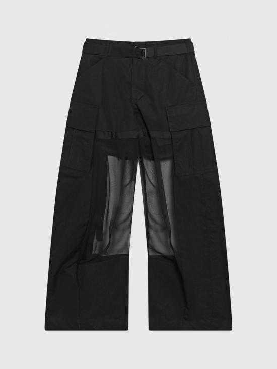 26SS 사카이 팬츠 2608441 001 Black - SACAI