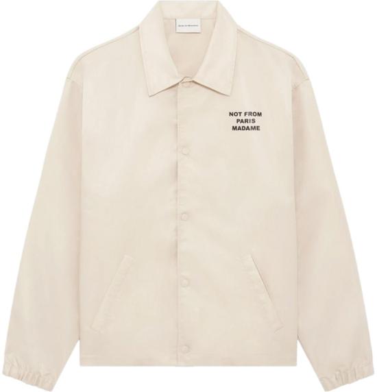 26FW 드롤드무슈 코트 LAVESTESLOGAN WHITE