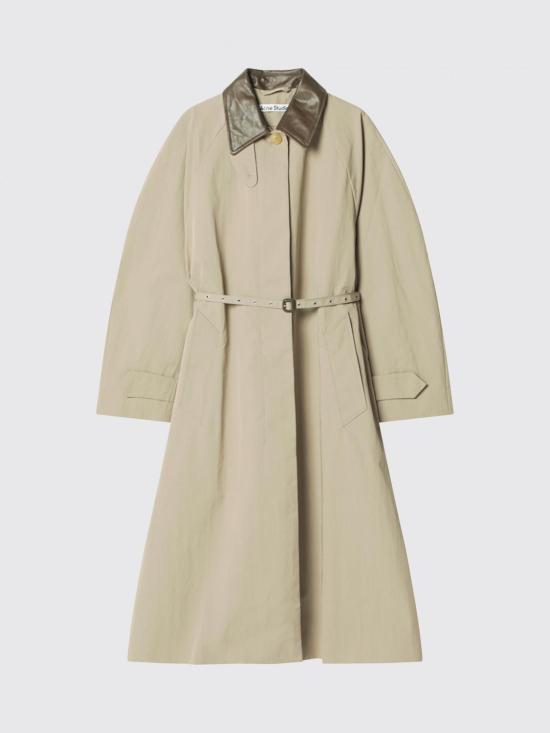 26SS 아크네 스튜디오 벨티드 트렌치코트 A90696 DGR Kaki - ACNE STUDIOS