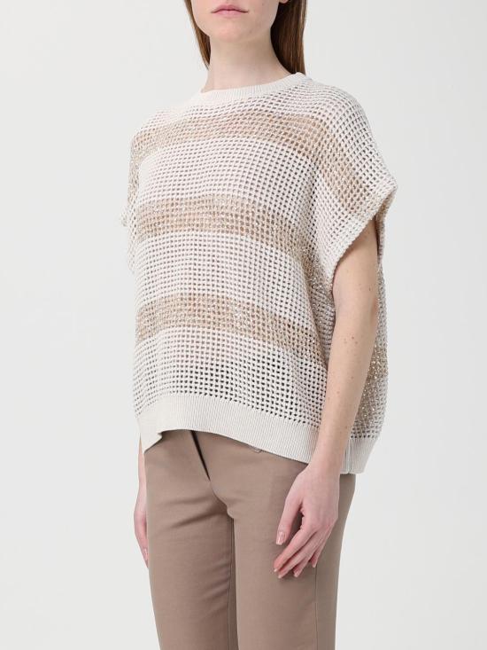 26SS 브루넬로 쿠치넬리 스웨터 M58772820 CLH85 Beige - BRUNELLO CUCINELLI