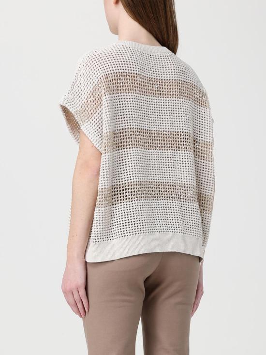 26SS 브루넬로 쿠치넬리 스웨터 M58772820 CLH85 Beige - BRUNELLO CUCINELLI