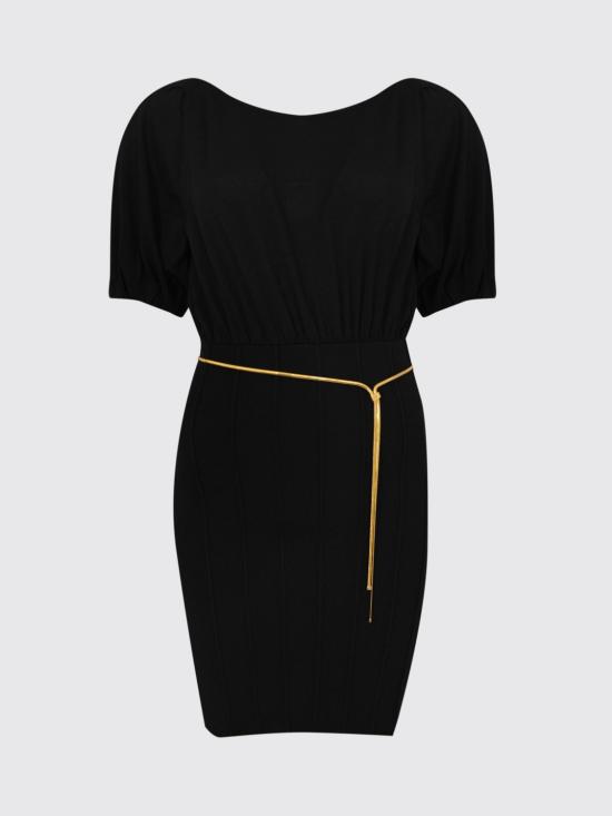 26SS 엘리자베타프랜치 미디 원피스 AM94T62E2 110 Black - ELISABETTA FRANCHI