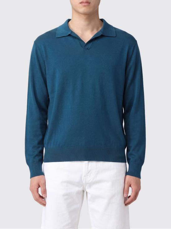 26SS 로베르토 콜리나 폴로 티셔츠 261MYA16004 14 Petroleum Blue