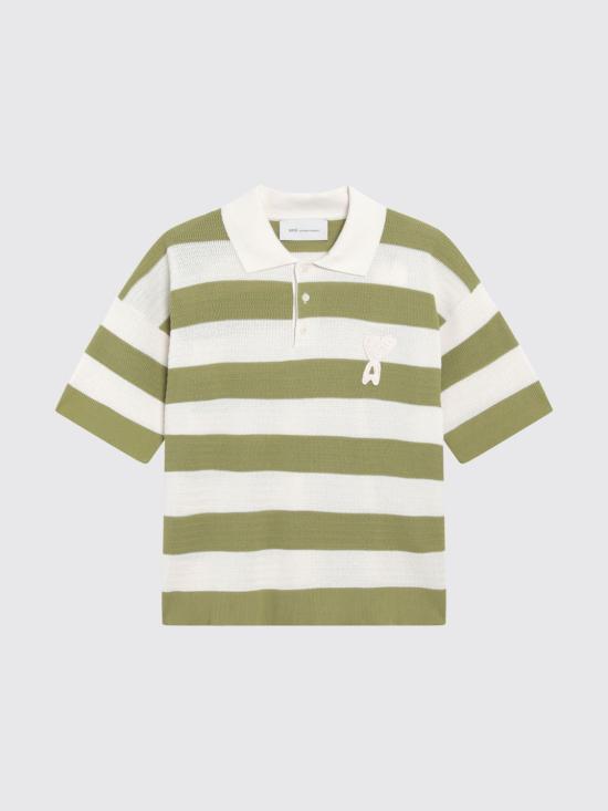 26SS 아미 코튼 아미 드 하트 폴로 HPL432KN0153 A041 White 1 - AMI