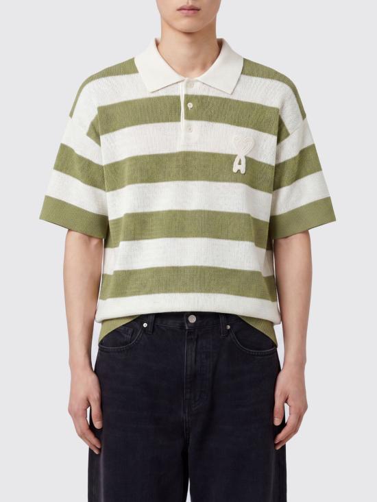 26SS 아미 코튼 아미 드 하트 폴로 HPL432KN0153 A041 White 1