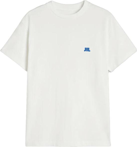 26FW 질샌더 반팔 티셔츠 JILSANDERJ22GC0283J45048100EMBROIDEREDLOGOTSHIRTSHORTSLEEVETSHIRTSWHITE
