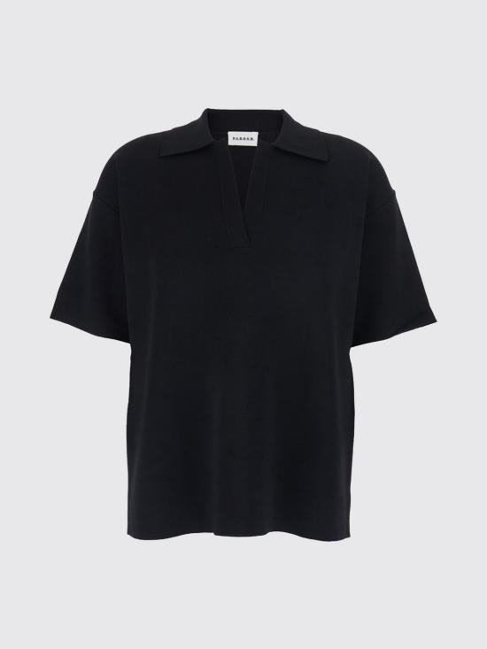 26SS 파로쉬 폴로 티셔츠 D540982ROMA 26013 Black - PAROSH