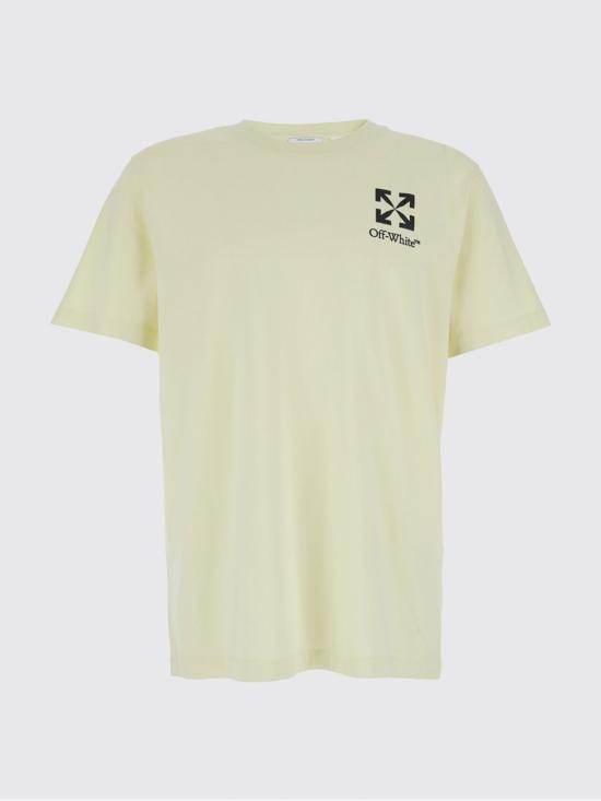 26SS 오프화이트 반팔 티셔츠 44MAA027S26J00B 331 Yellow - OFF WHITE