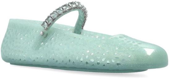 26FW 지미추 플랫 슈즈 THEJELLYNTXLIGHTVERDESILVER LIME - JIMMY CHOO
