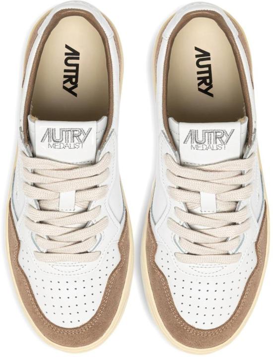 26SS 오트리 메달리스트 로우 레더 스니커즈 AULWFT02 WHITE - AUTRY