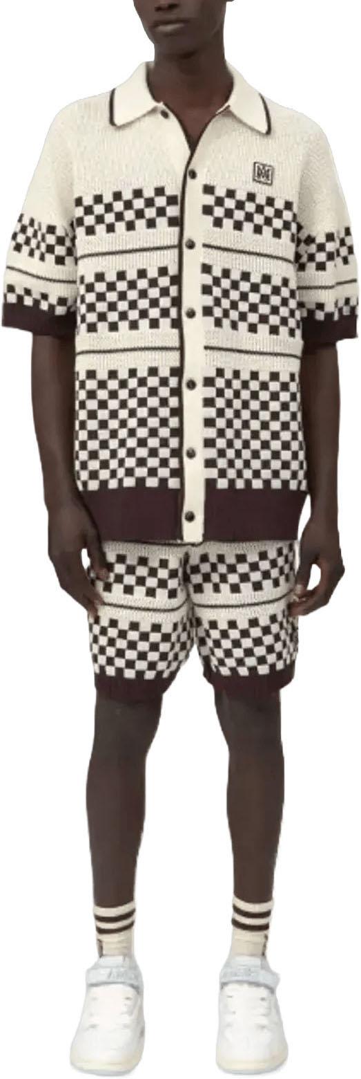 26SS 아미리 숏팬츠 CHECKEREDMESHSHORTALABASTER WHITE - AMIRI