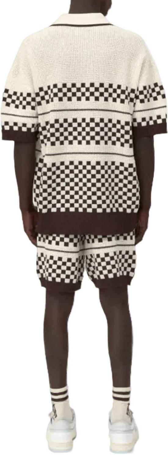 26SS 아미리 숏팬츠 CHECKEREDMESHSHORTALABASTER WHITE - AMIRI