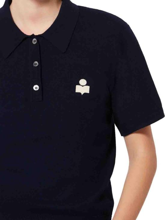 26SS 이자벨마랑 폴로 티셔츠 PU0849FAC1L17E30MI NAVY - ISABEL MARANT